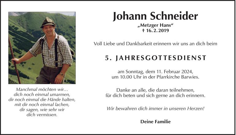 Johann Schneider Bild