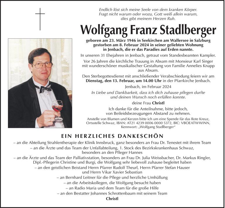 Wolfgang Franz Stadlberger Bild