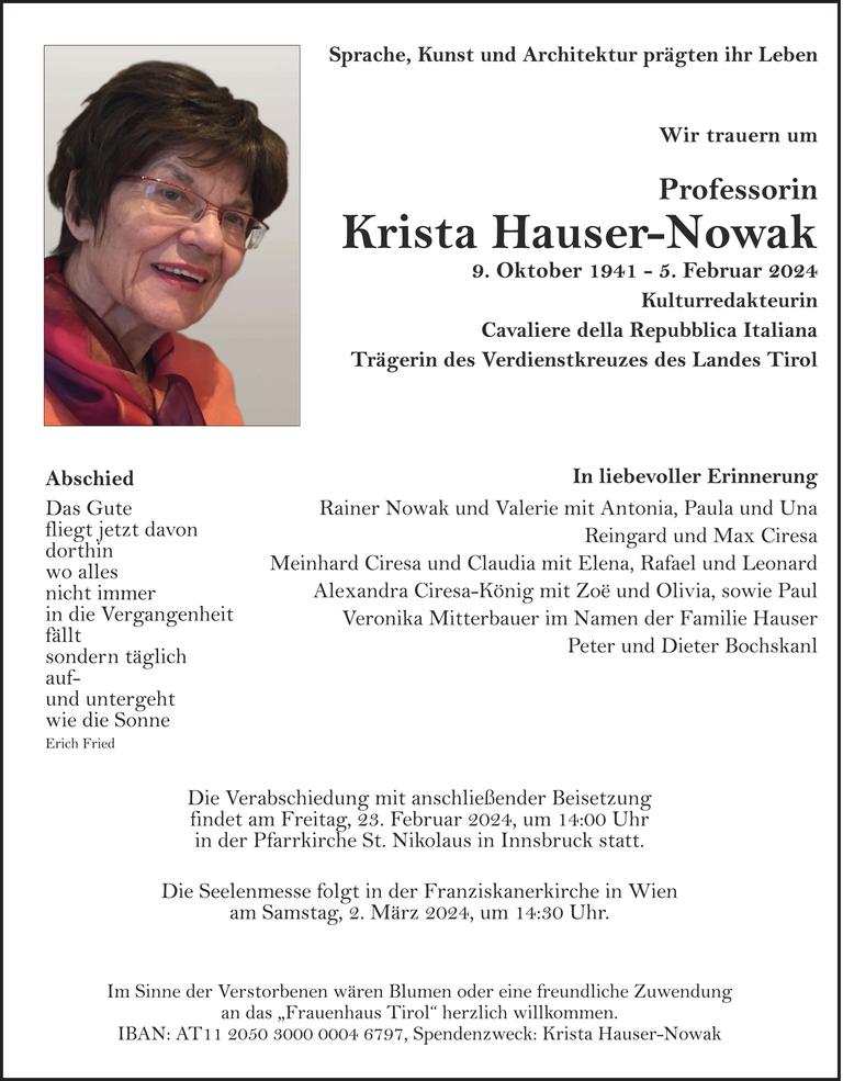 Krista Hauser-Nowak Bild