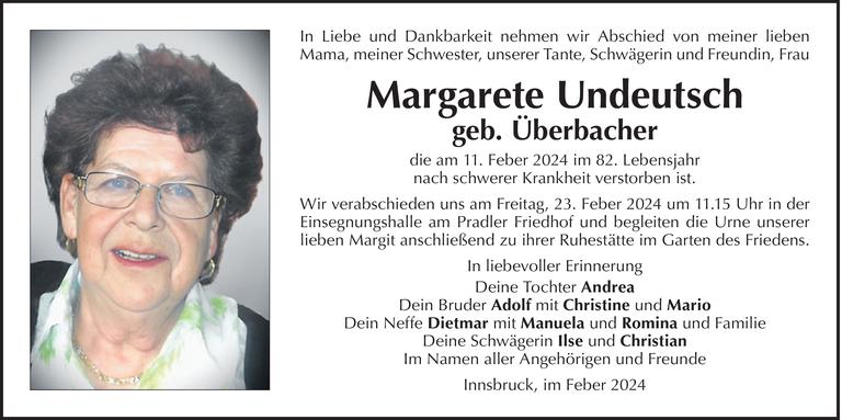 Margarete  Undeutsch Bild