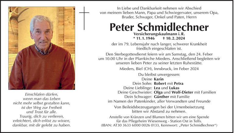 Peter Schmidlechner Bild