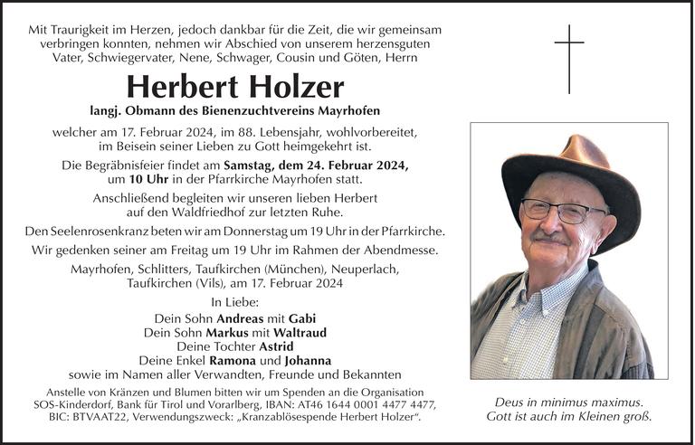 Herbert Holzer Bild