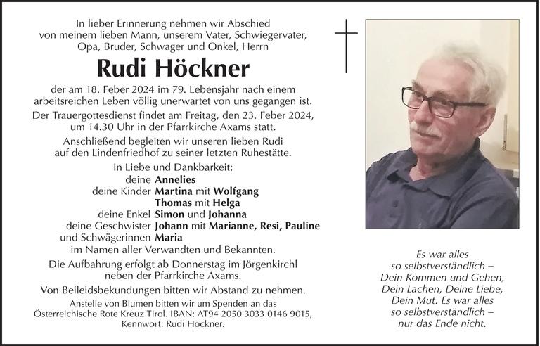 Rudi Höckner Bild