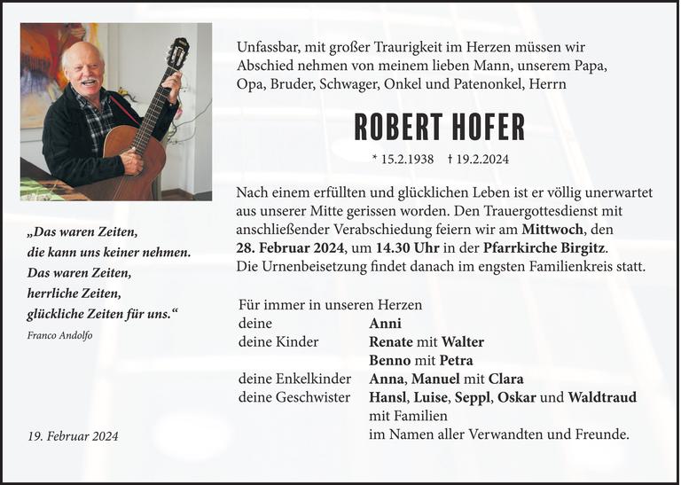 Robert Hofer Bild