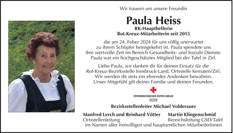 Paula  Heiss Bild