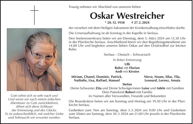 Oskar  Westreicher Bild