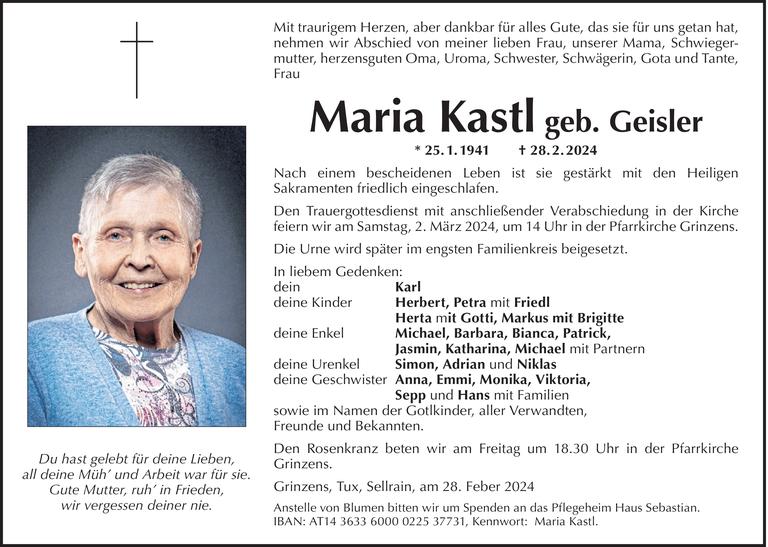 Maria  Kastl Bild