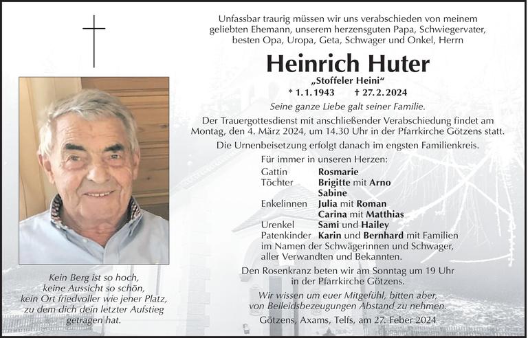 Heinrich Huter Bild