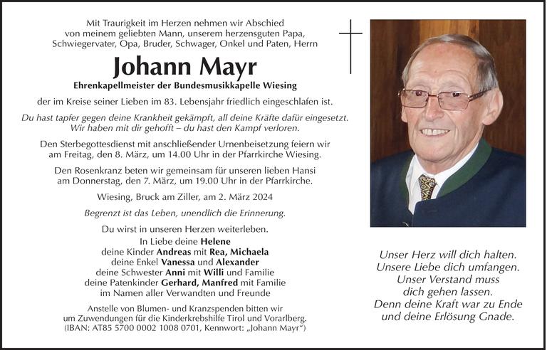 Johann Mayr Bild