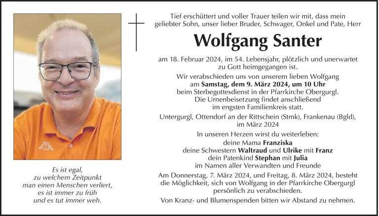 Wolfgang Santer Bild