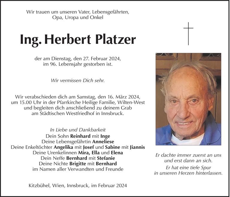 Herbert Platzer Bild