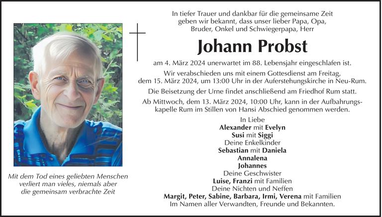 Johann Probst Bild