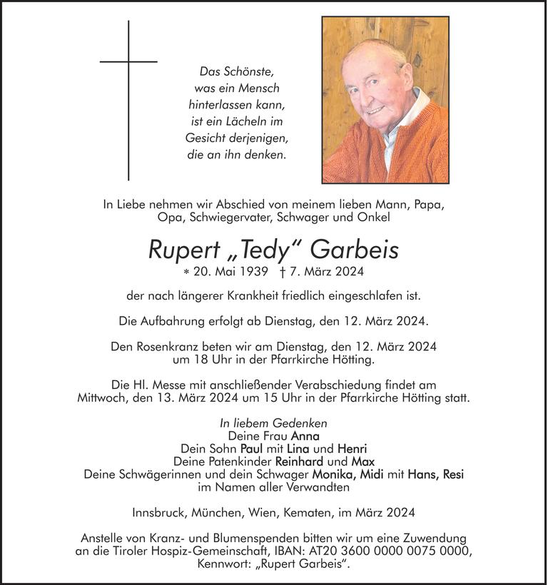 Rupert Garbeis Bild