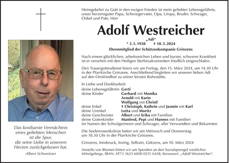 Adolf Westreicher Bild