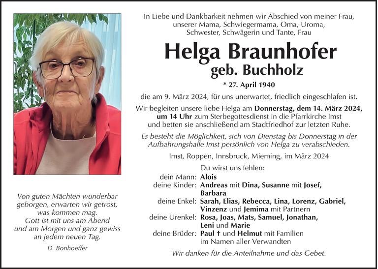 Helga Braunhofer Bild