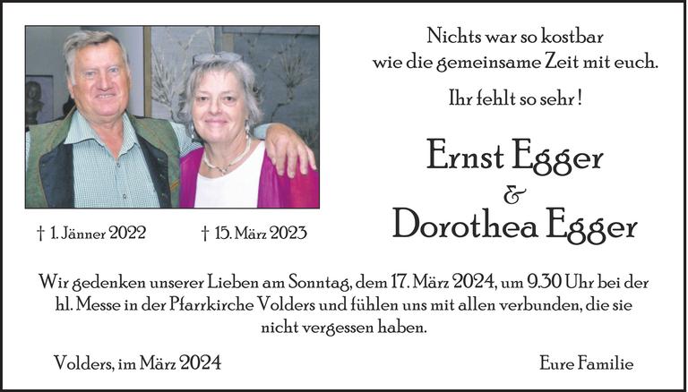Ernst, Dorothea Egger Bild