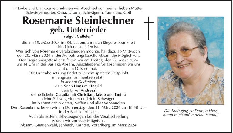 Rosemarie Steinlechner Bild