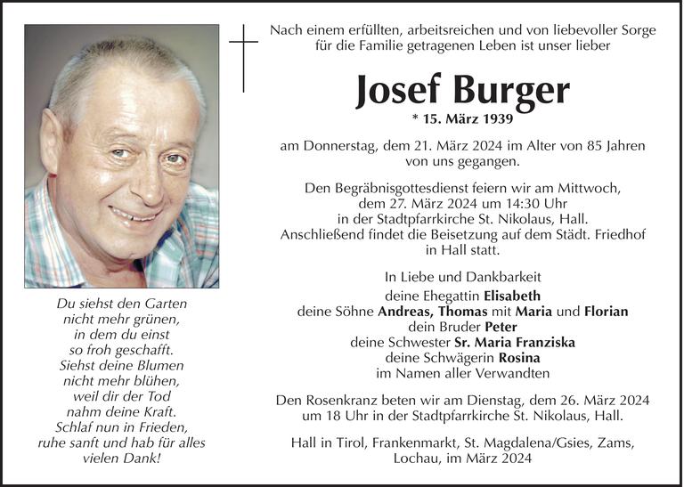 Josef Burger Bild