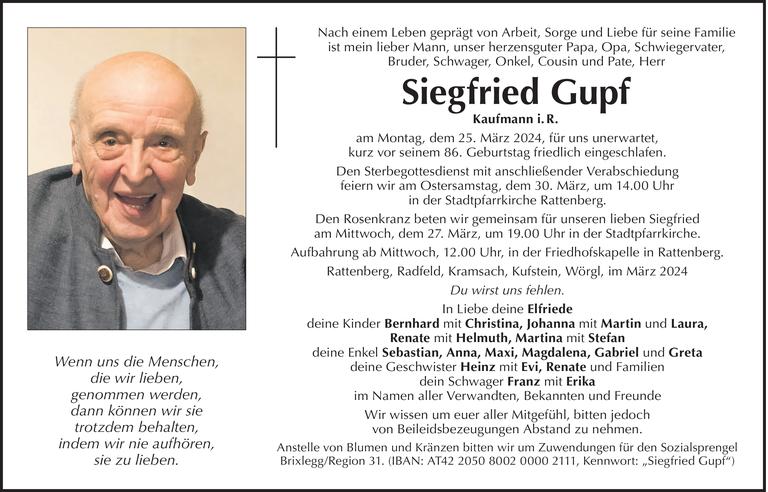 Siegfried  Gupf Bild