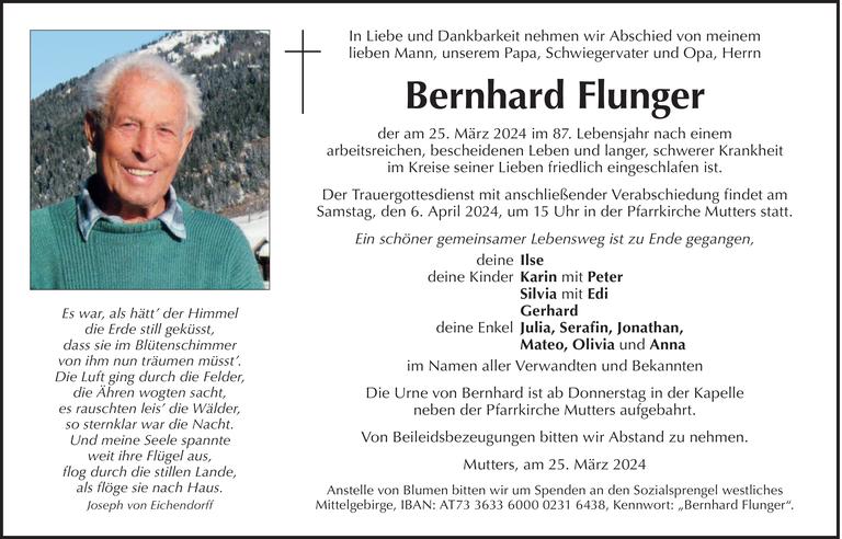Bernhard Flunger Bild