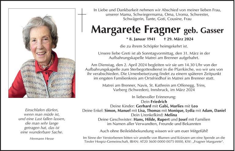 Margarete Fragner Bild