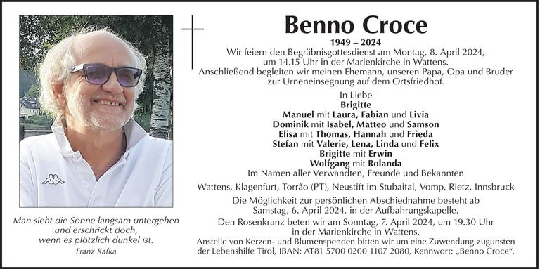 Benno Croce Bild