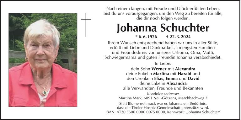 Johanna Schuchter Bild