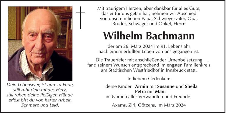 Wilhelm Bachmann Bild