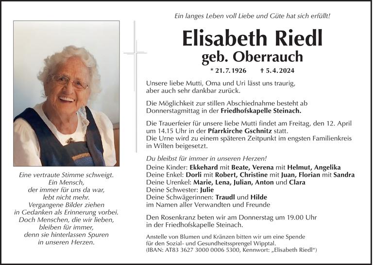 Elisabeth Riedl Bild