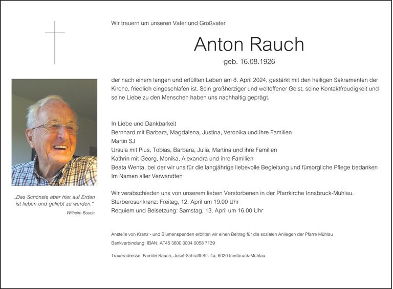 Anton Rauch Bild