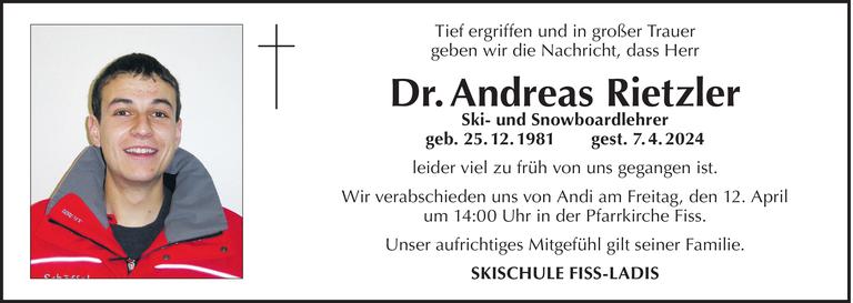 Andreas Rietzler Bild