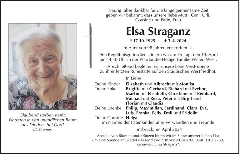 Elsa Straganz Bild