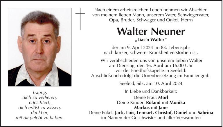 Walter Neuner Bild