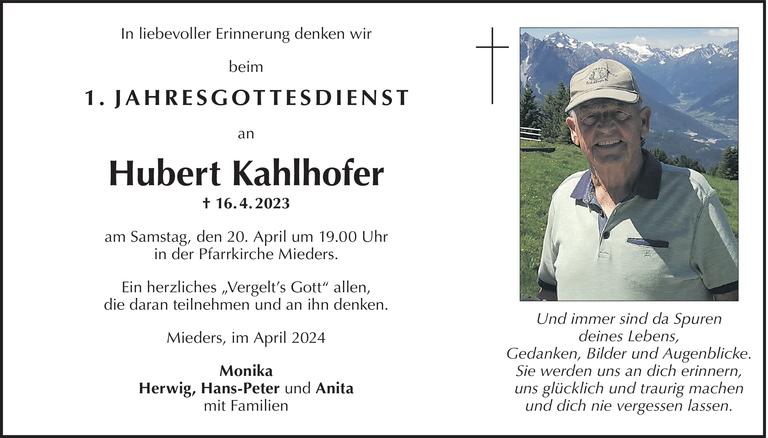 Hubert Kahlhofer
