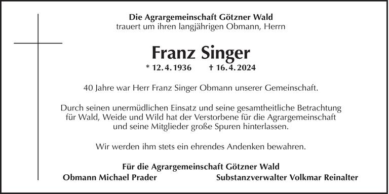 Franz  Singer