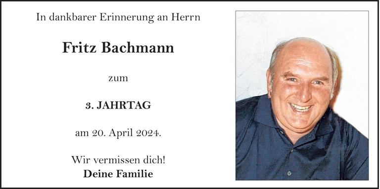 Fritz Bachmann