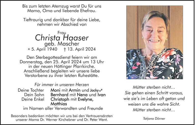 Christa Haaser