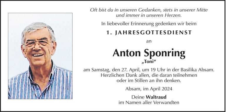 Anton Sponring Bild