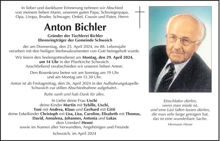 Anton Bichler Bild