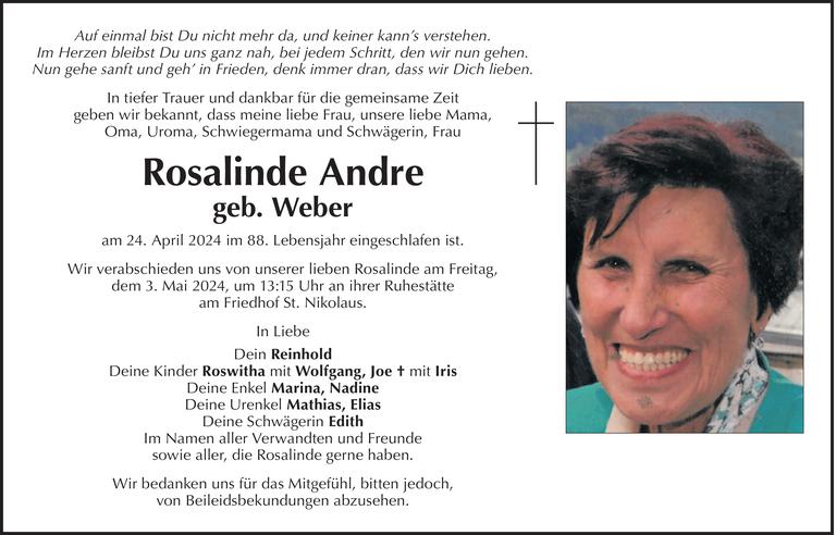 Rosalinde  Andre Bild