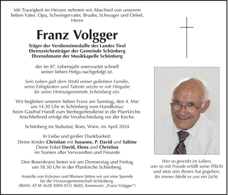 Franz Volgger Bild