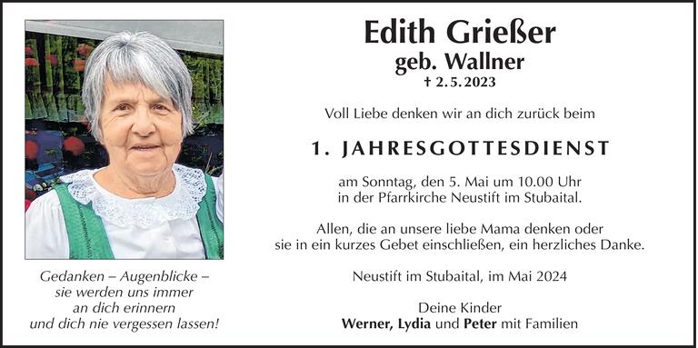 Edith Grießer Bild