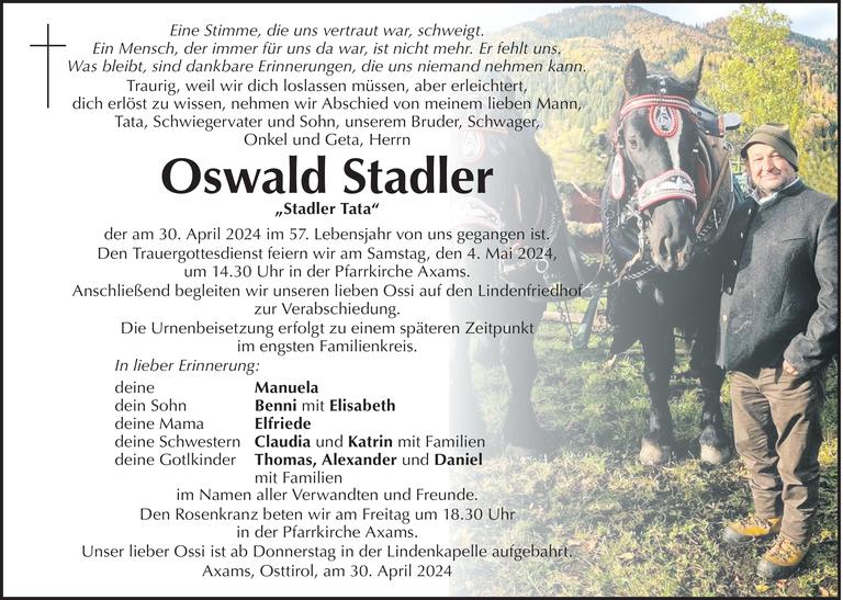 Oswald Stadler Bild