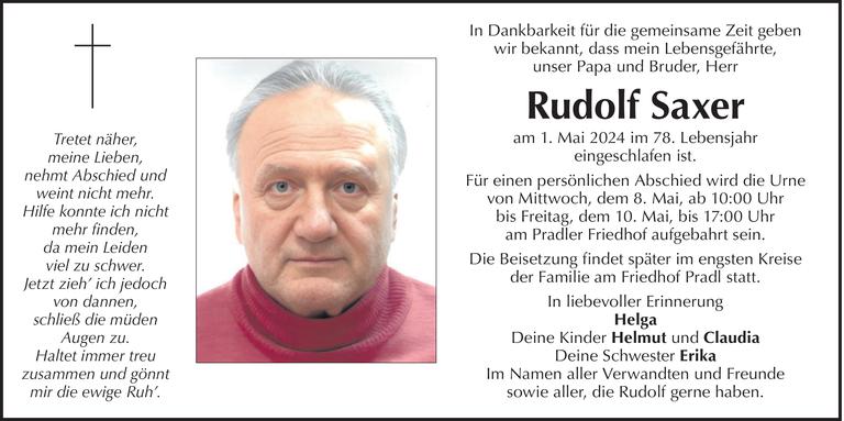 Rudolf Saxer Bild