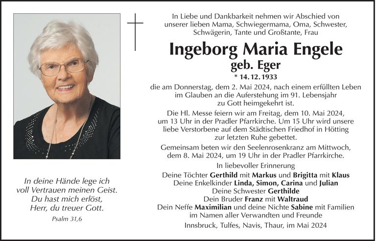 Ingeborg Maria Engele Bild
