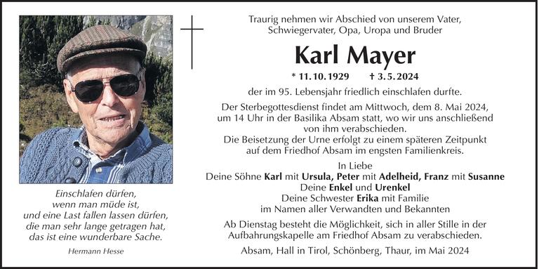 Karl Mayer Bild
