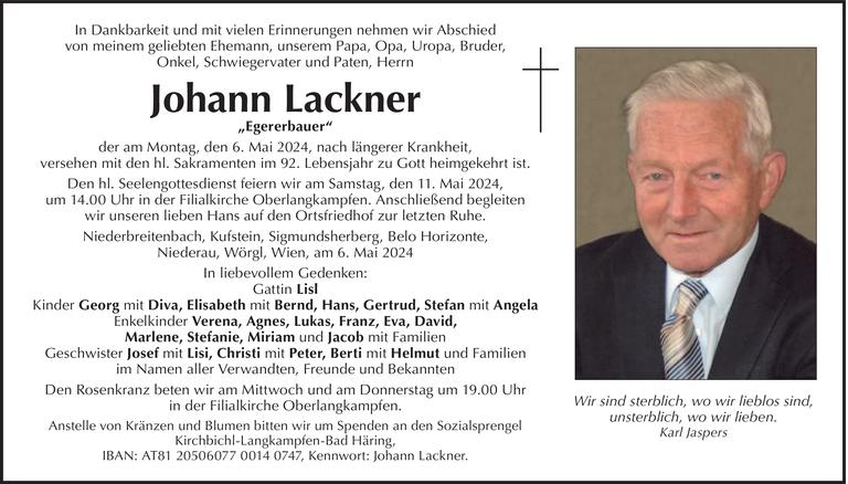 Johann Lackner
