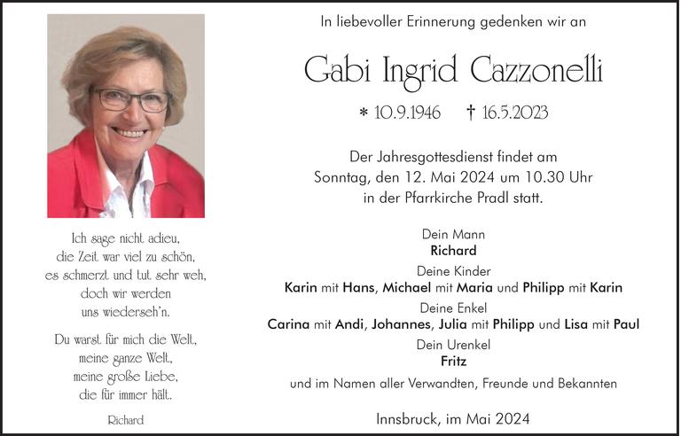 Gabi Ingrid Cazzonelli