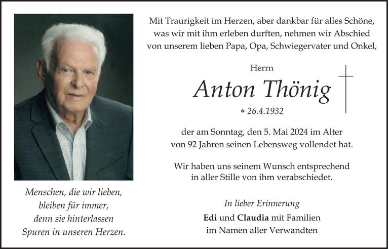 Anton Thönig Bild