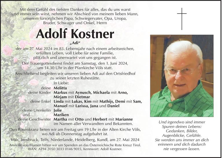 Adolf Kostner Bild